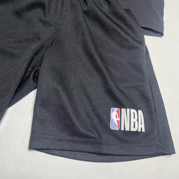 Athletic Works Kids Black and Green T-Shirt NBA short set size L 10/12 - Picture 2 of 6